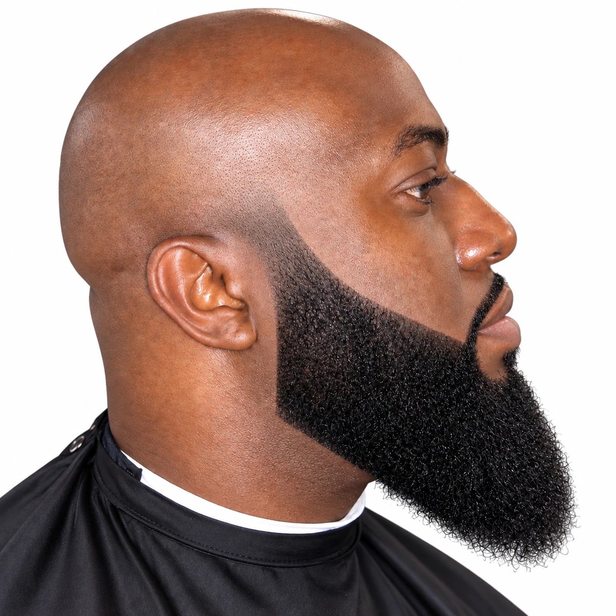 Beard sculpting on a clean shave